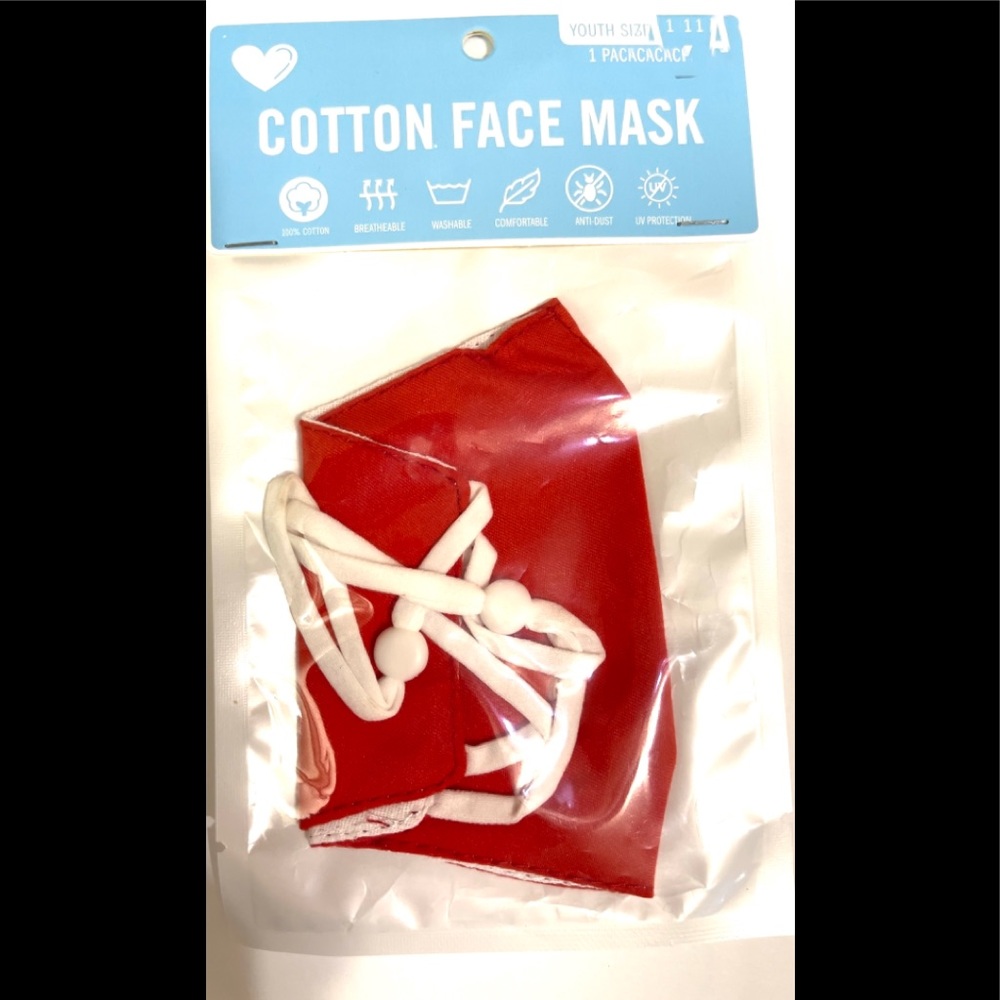 Youth Face Mask New 100% Cotton Comfort Fit